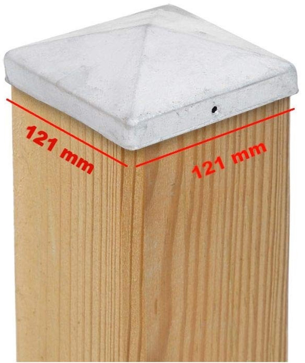 Elzusha - Postkap - 121 x 121 mm Galvaniseerd Staal