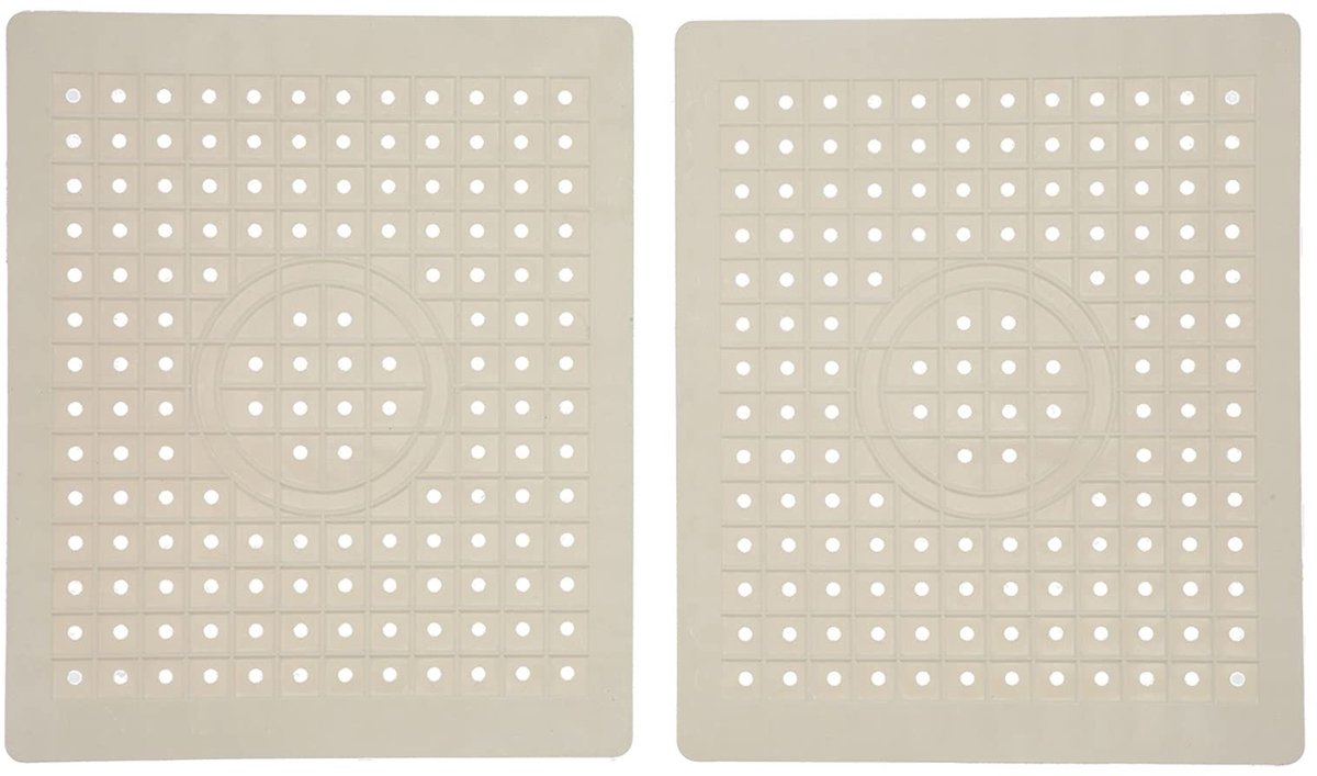 Elzusha - 2-Pack Afvoer Matten voor Keuken met Antislip Rubber