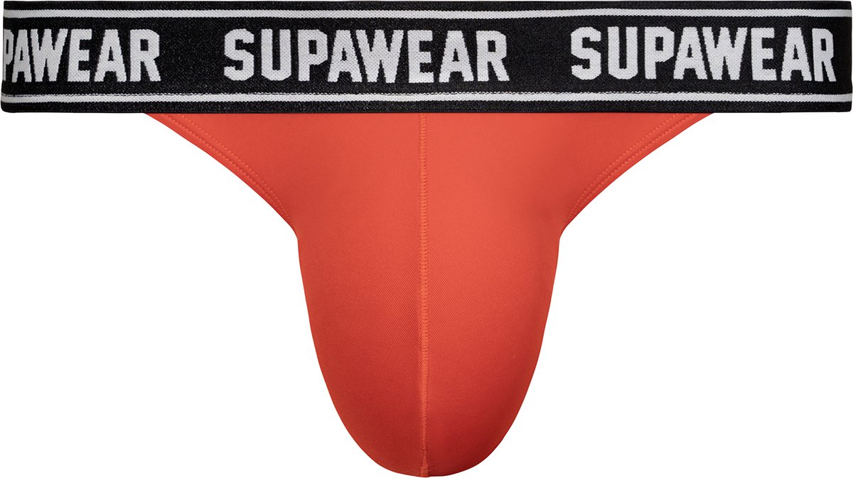 SUPAWEAR WOW Thong Red - MAAT L - Heren Ondergoed - String voor Man - Mannen Thong