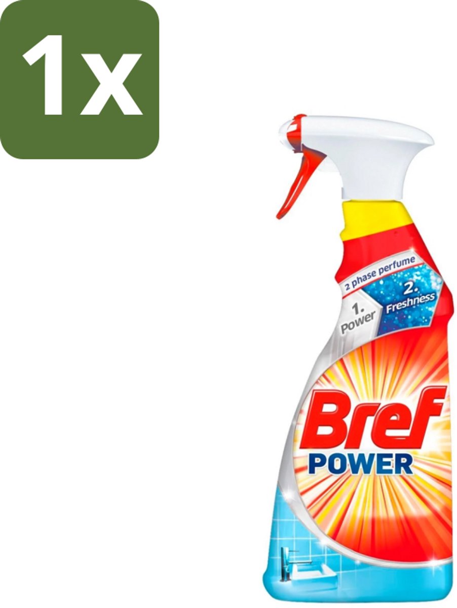 Bref Power - Badkamerreiniger - Spray - Anti-Kalk & Vuil - Fris - 750 ml - 1 stuk