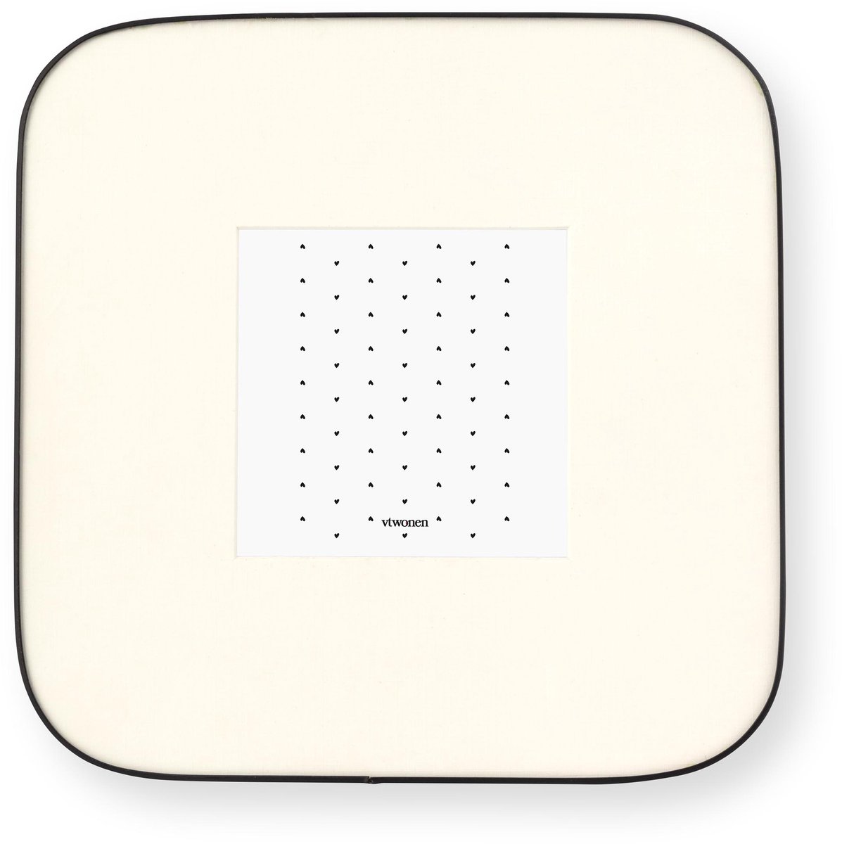 vtwonen Fotolijst - Metaal - Zwart - Passe-partout - 21,5 x 21,5 cm