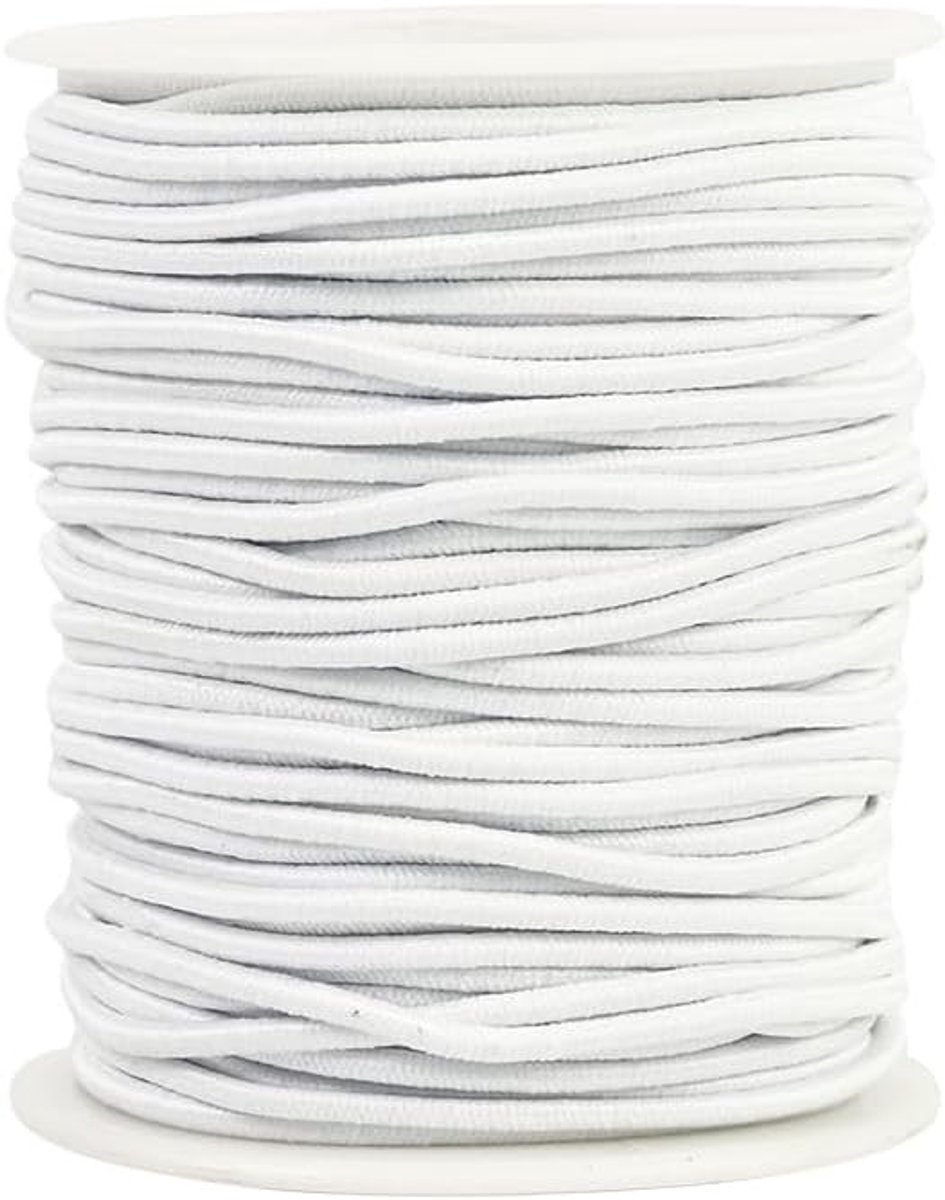 Duurzame 2mm x 30m Elastische Touw voor Klussen, Kamperen en Zeilen - Weerbestendig en Sterk Bungee Touw voor Creatieve Projecten