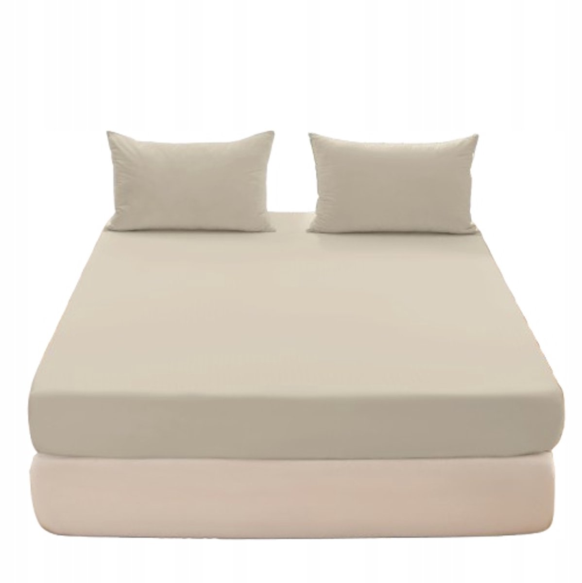 Jersey Hoeslaken 200x220cm Beige Katoen met Elastiek - Diverse Kleuren