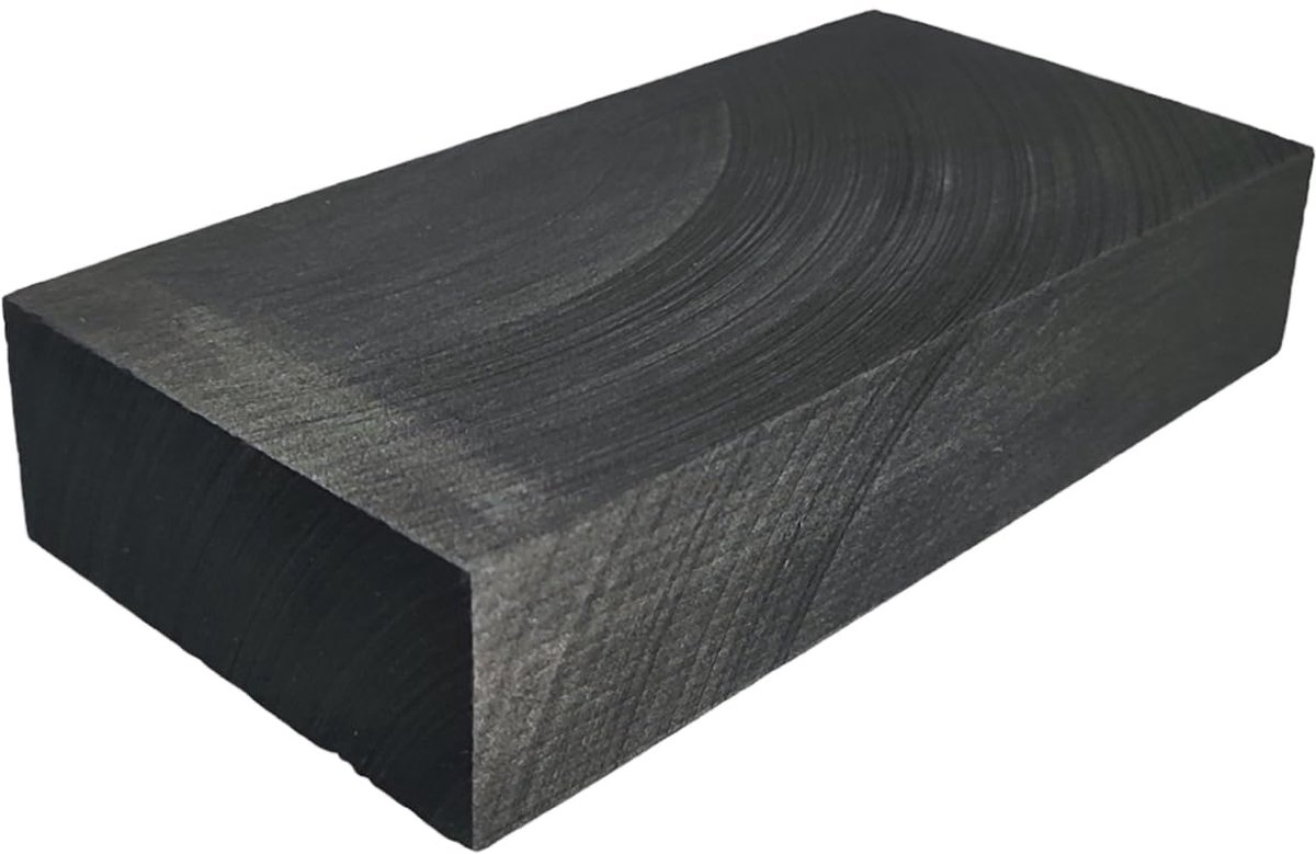 Natuurlijk houtskoolblok van lindehout voor solderen en houder 140 x 70 x 30 mm voor het maken van sieraden - ShopVlot