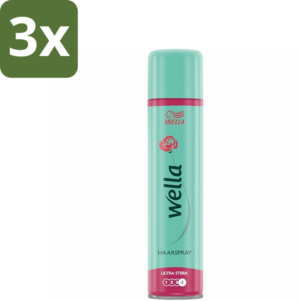 3 x Wella Ultra Strong - Haarspray - 24 Uur Versteviging - Bescherming tegen UV Stralen - 250 ml - Haarspray - Haarspray 24 Uur - Haarspray Met UV Bescherming - Haarspray Voor Volume - Haarspray Voor Langdurige Hold