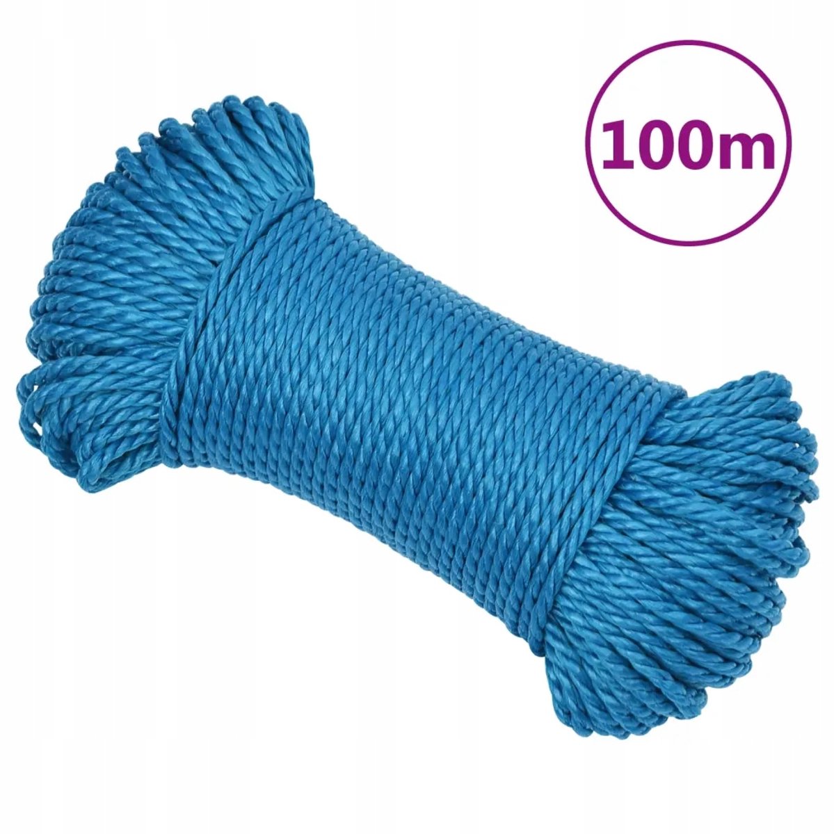 Blauw Polypropyleen Touw 6mm x 100m - UV-bestendig en Duurzaam