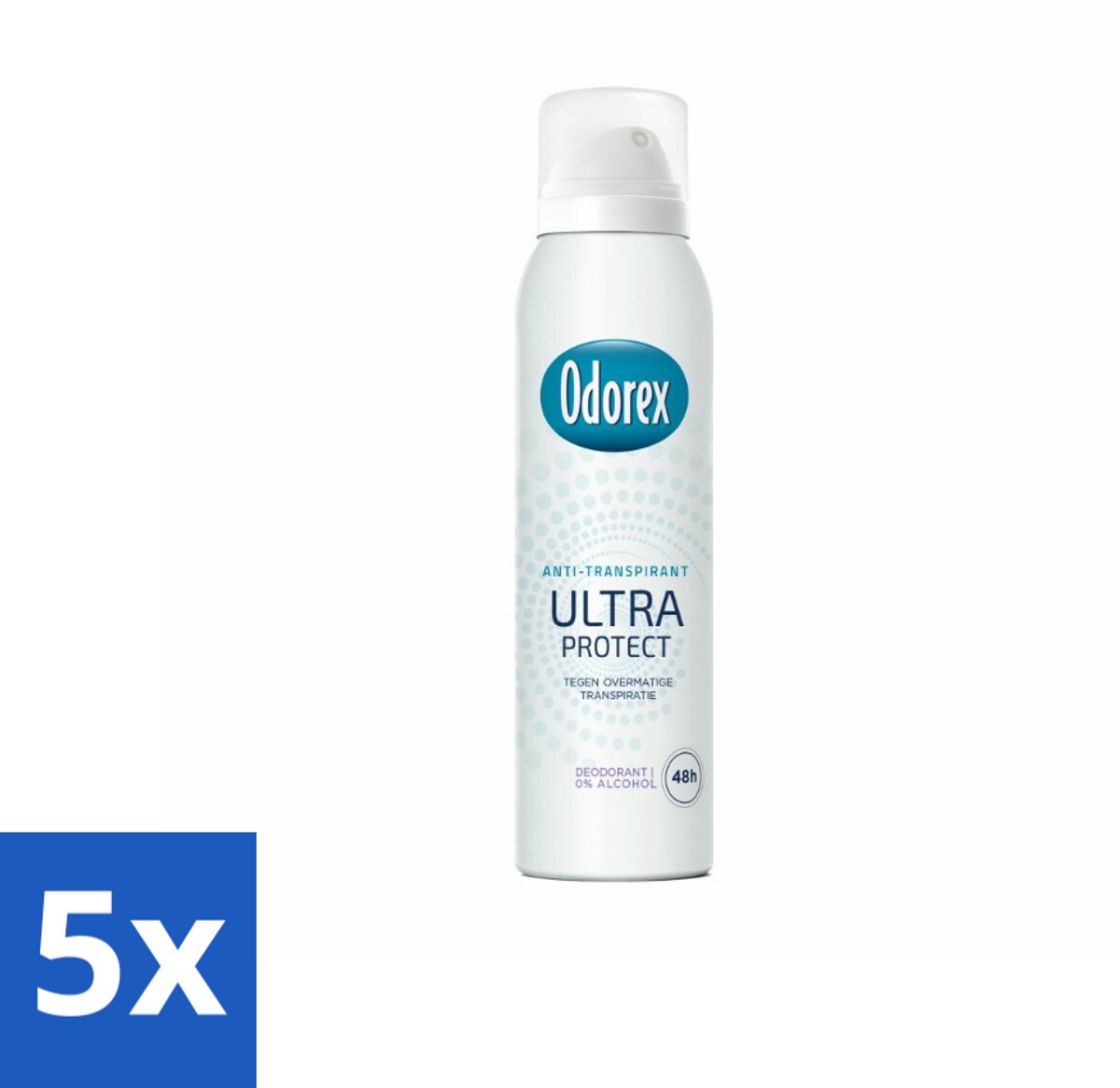 5 x Odorex - Deodorant Spray - Ultra Protect - Extra Krachtig - 150 ml - Anti-transpirant Spray - Zweetvermindering - Geurvermindering - Huidvriendelijk - 48 Uur Bescherming
