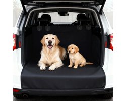 Kofferbakbescherming Hond - Auto Hondenmat - Auto Interieur Beschermen - Waterdicht Antislip - Universele Pasvorm - Zwart
