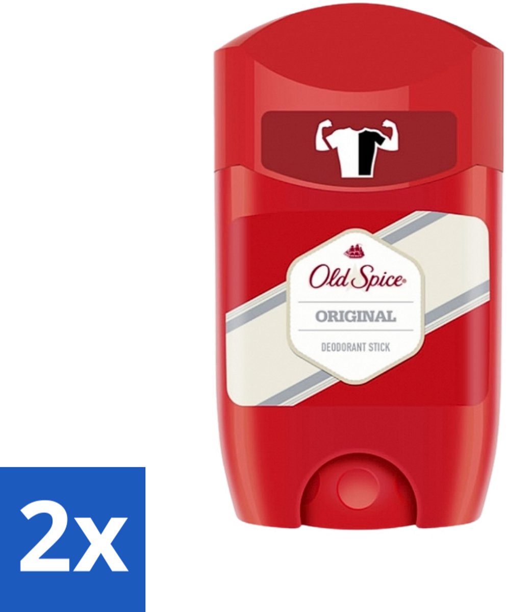 2 x Old Spice - Original - High Endurance - Deodorantstick - Langdurige Frisheid - 50 g - Old Spice - Deodorantstick - Langdurige Frisheid - Mannelijke Geur - Zweetbescherming