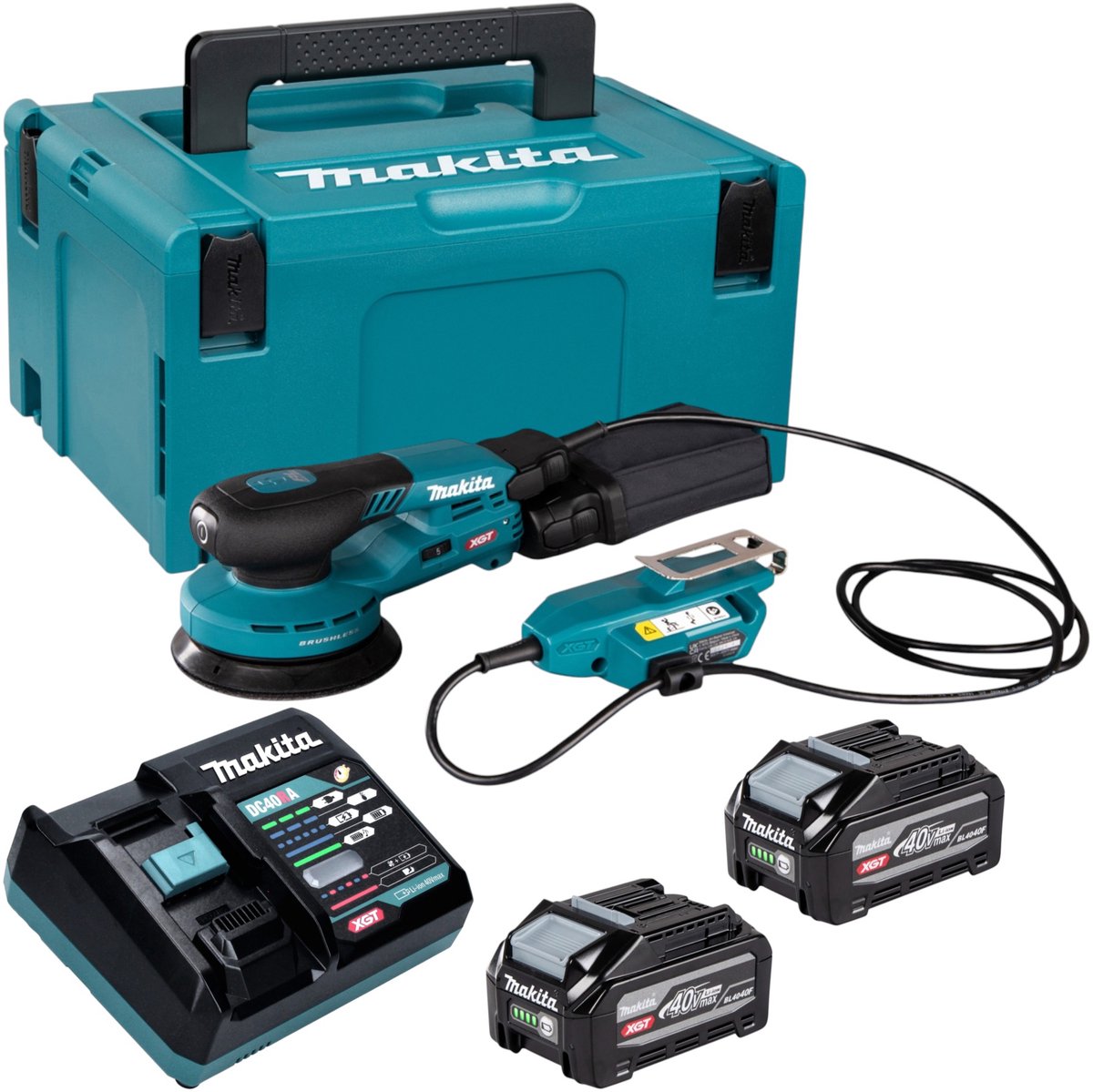 Makita BO 001 CGZ Accuschuurmachine 40 V max. 125 mm 5,0 mm slag Brushless Solo - zonder accu, zonder lader