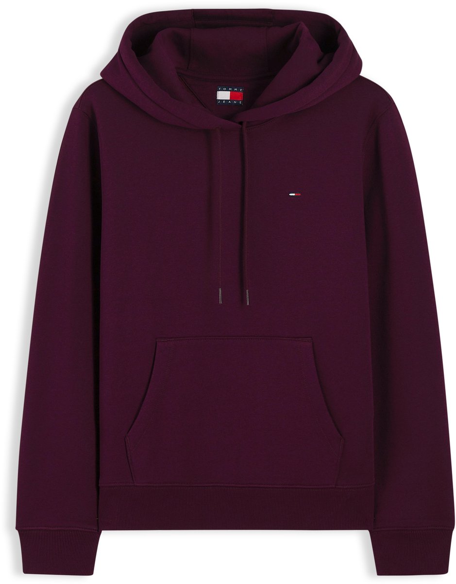 Tommy Jeans Trui Tjw Reg S Flag Hoodie Dw0dw19958 V11 Calypso Berry Dames Rood
