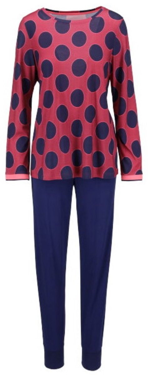 Katoenen dames pyjama bordeaux Ringella - Rood - Maat - 50
