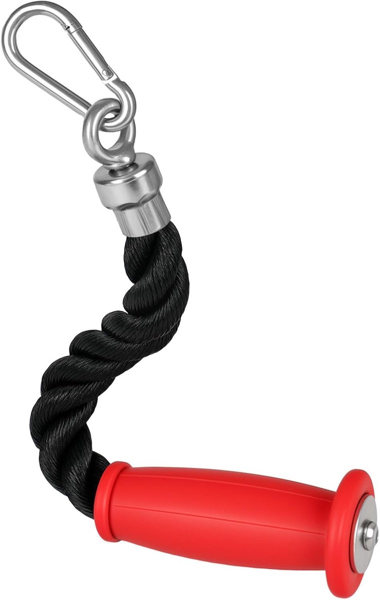Ergonomische Tricep Touw voor Krachttraining en Cardio, Ideaal voor Weerstandsbanden en Fitness Accessoires, Duurzaam en Functioneel Fitnessmateriaal