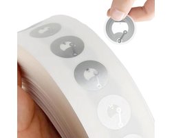 50 Pcs NFC Tags - Ntag 215 NFC Stickers en Coin Cards voor TagMo, Amiibo en Mobiele Apparaten - Rond, Wit, Ideaal voor Smart Home en Spellen
