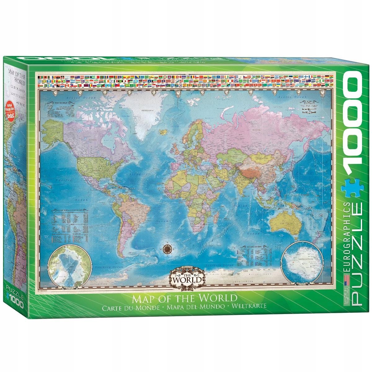 Map of the World Puzzel (1000 stukjes)