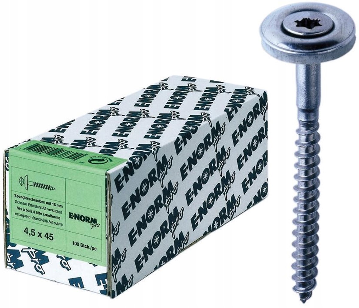 RVS Farmerschroeven Torx 4,5x65mm - 100 stuks