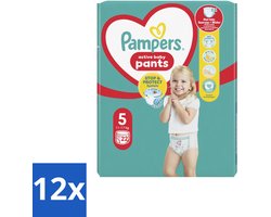 Pampers – Luierbroekjes – Baby Dry Pants Maat 5 – 22 Luiers - Voordeelverpakking - 12 stuks