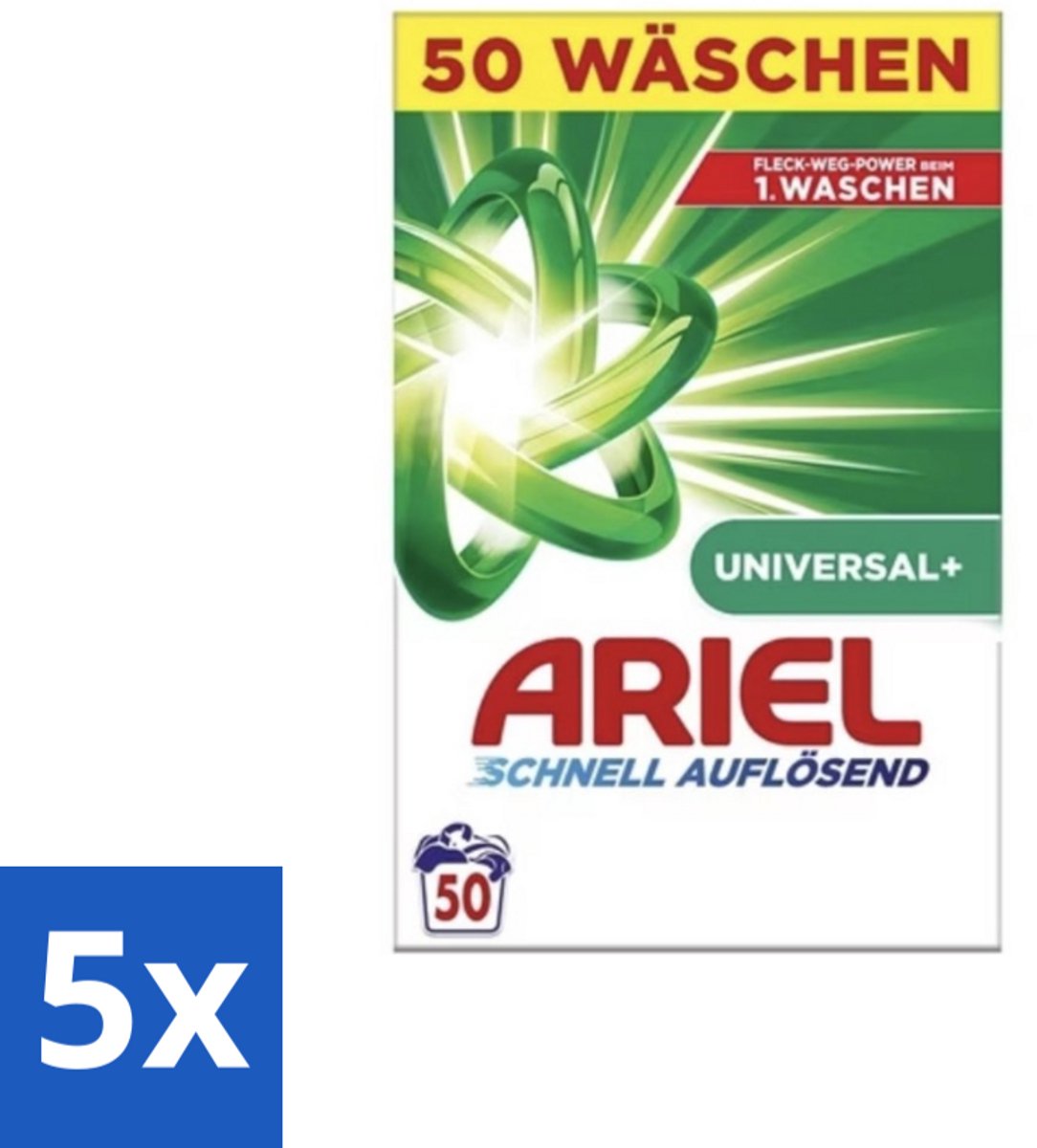 Ariel – Waspoeder – Original – 3 kg – 50 wasbeurten - Bulkverpakking - 5 stuks