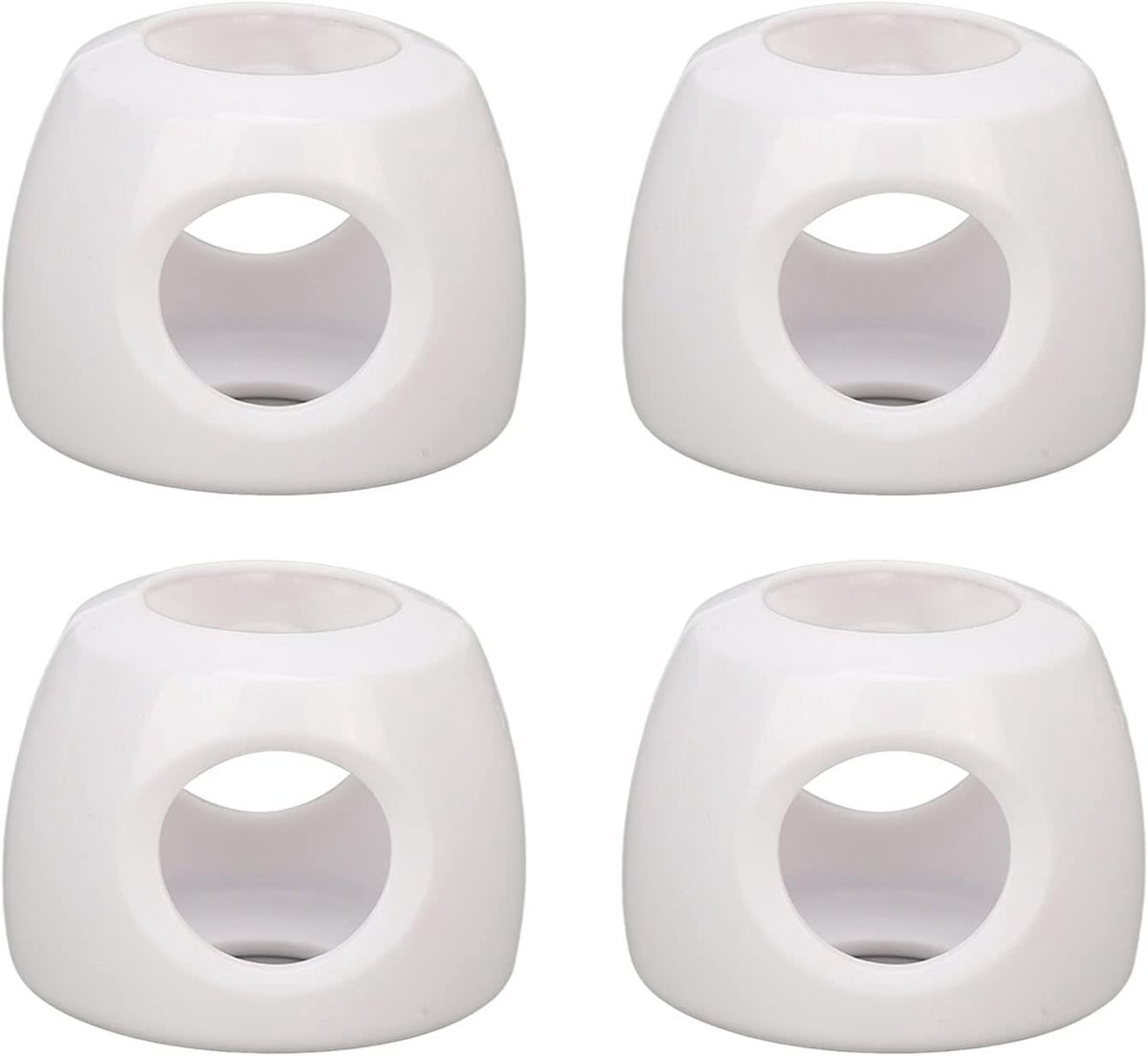 Set van 4 Kindveilige Deurgrepen Covers voor Ouderen en Kinderen, Veiligheidsloten voor Deuren, Anticollisie ABS Ronde Deurgreep Bescherming voor Ball Deuren en Handvatten