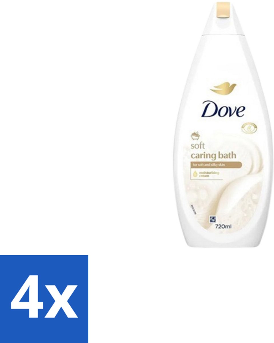 Dove – Badcrème – Soft – 720 ml - Voordeelverpakking - 4 stuks