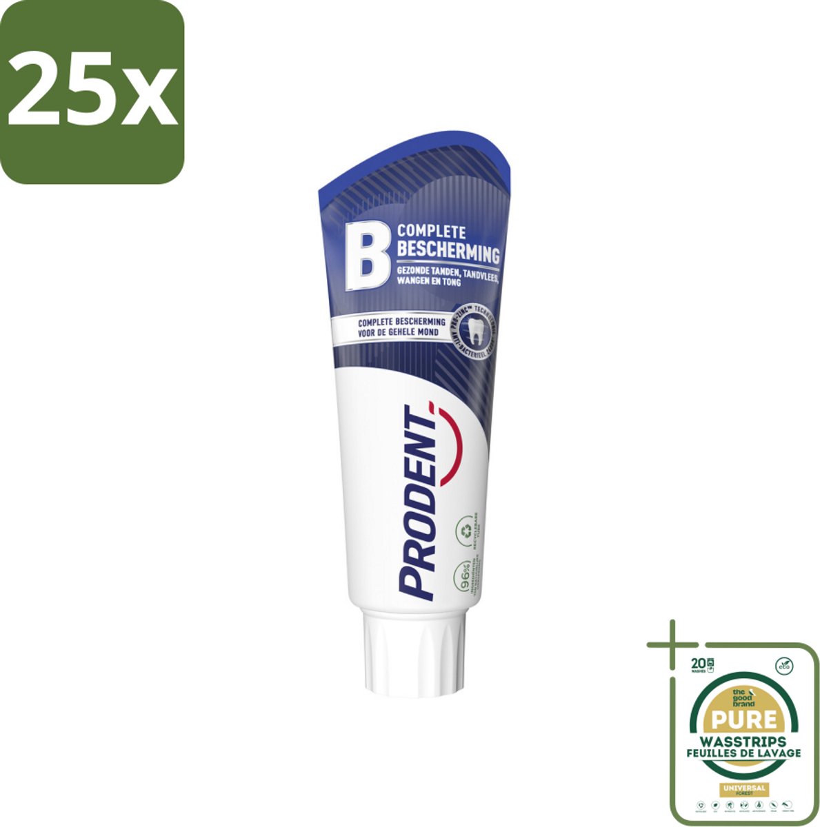25 x Prodent – Tandpasta – Complete Bescherming – Pro-Zinc Technologie – 75 ml - Grootverpakking - Koffie - Koffiezetapparaat - Koffiezetapparaat