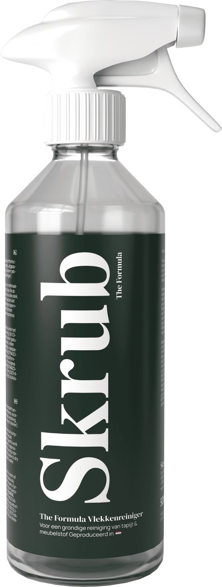 Skrub Vlekkenreiniger – Tapijtreiniger & Bankreiniger – Reinigingsmiddel voor Tapijt en Meubelstof – 500 ml - The Formula