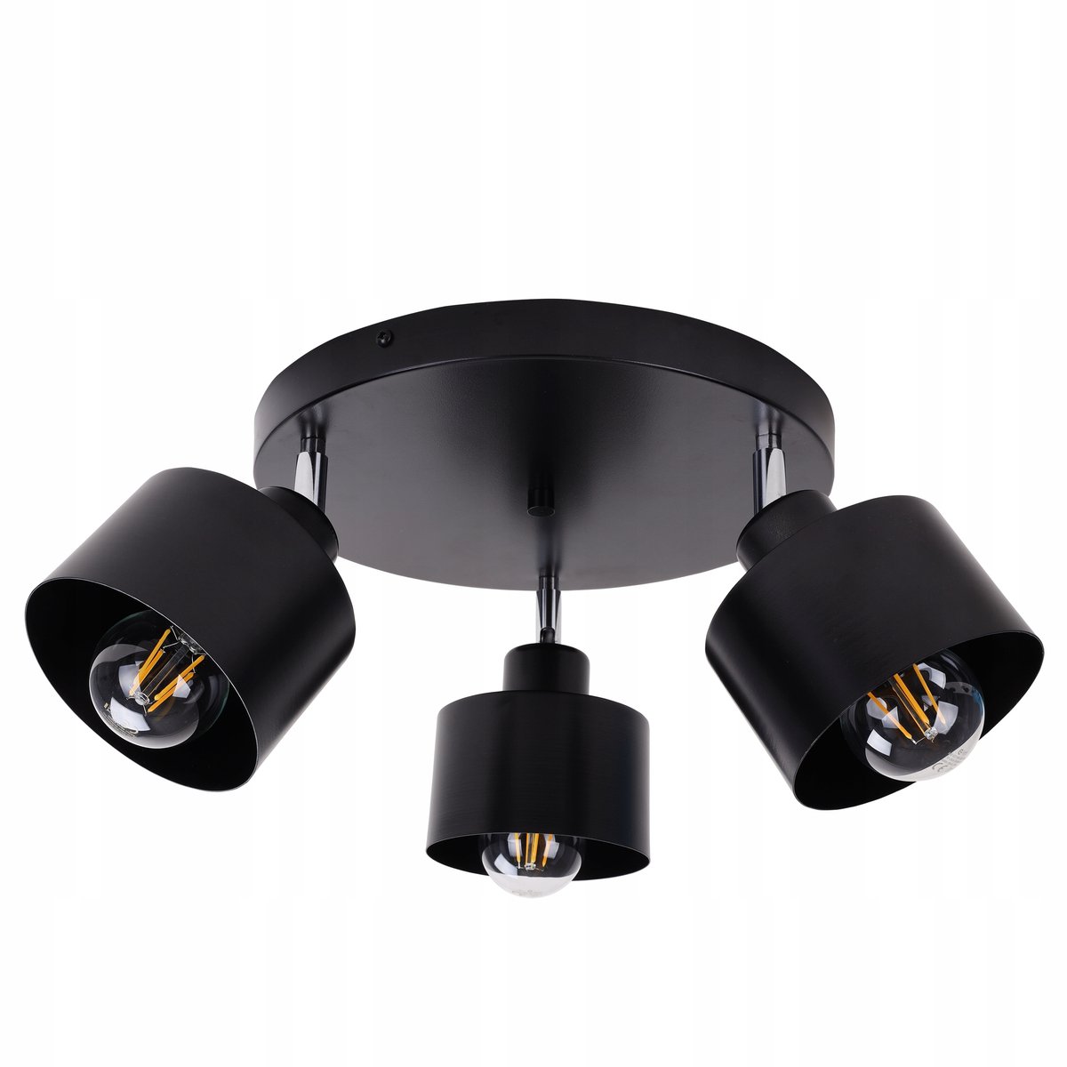 Merkloze Zwarte Hanglamp Plafond 3-Lichts Loft Stijl