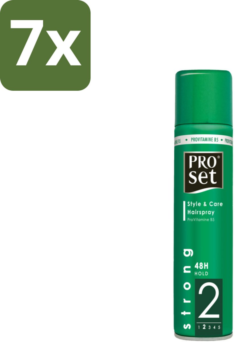 7 x Proset Haarspray Sterk 300 ml - Haarspray - Haarspray 24 Uur - Haarspray Sterk - Haarspray Met B5 - Haarspray Volume