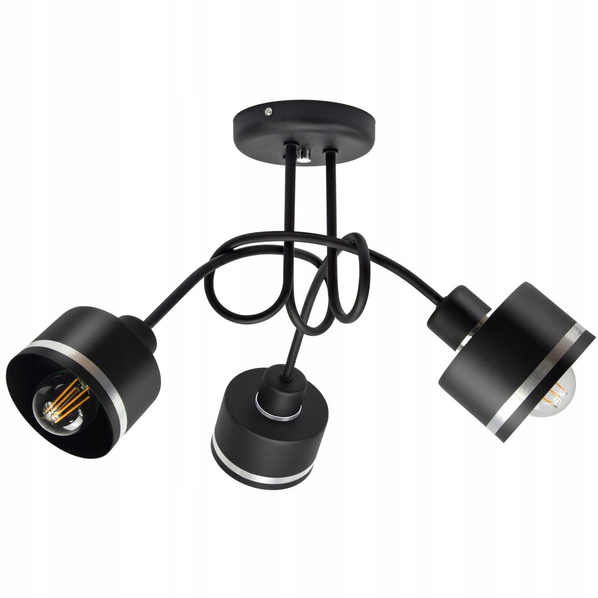 Moderne plafondlamp hanglamp E27 Zwart/Wit/Grijs