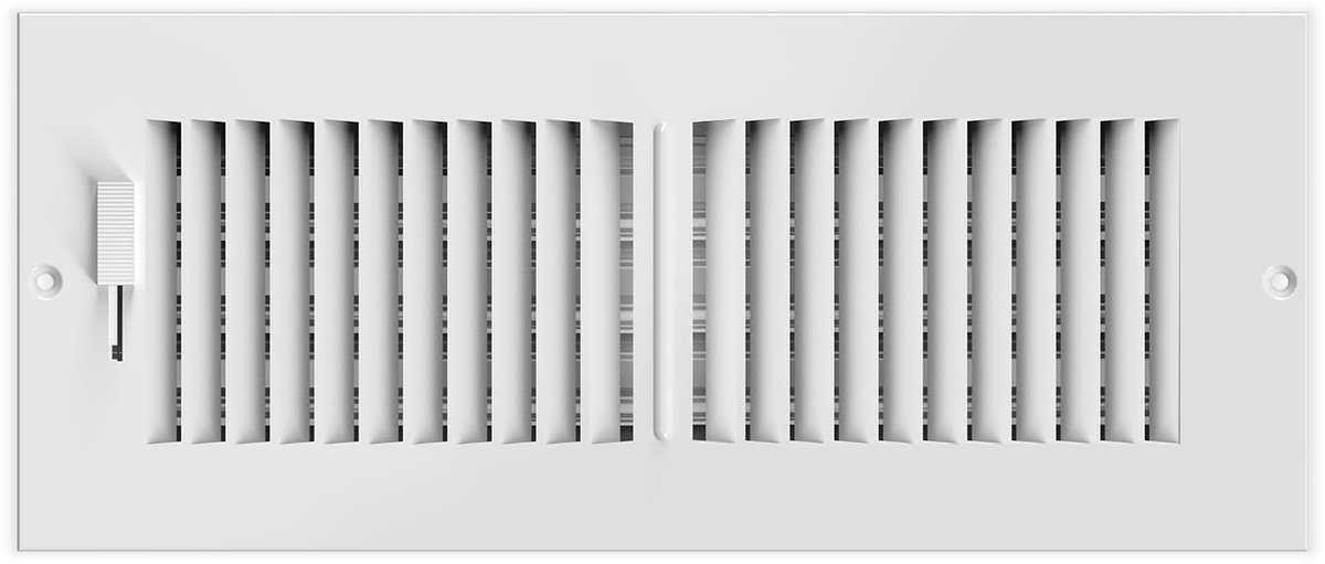 Elzusha - Ventilatierooster 10 x 30 cm van Staal voor HVAC-systemen