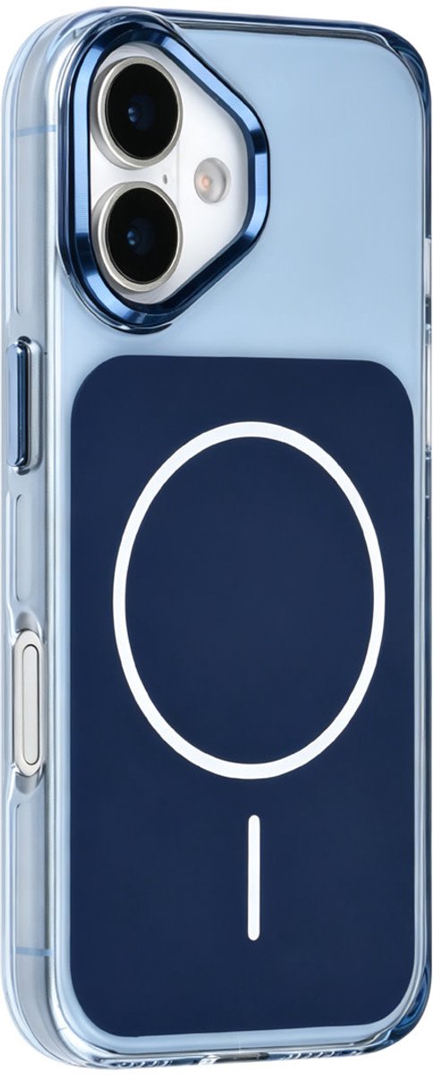 TUNIQ Backcover hoesje Apple iPhone 16 - MagSafe glossy PC - Blauw