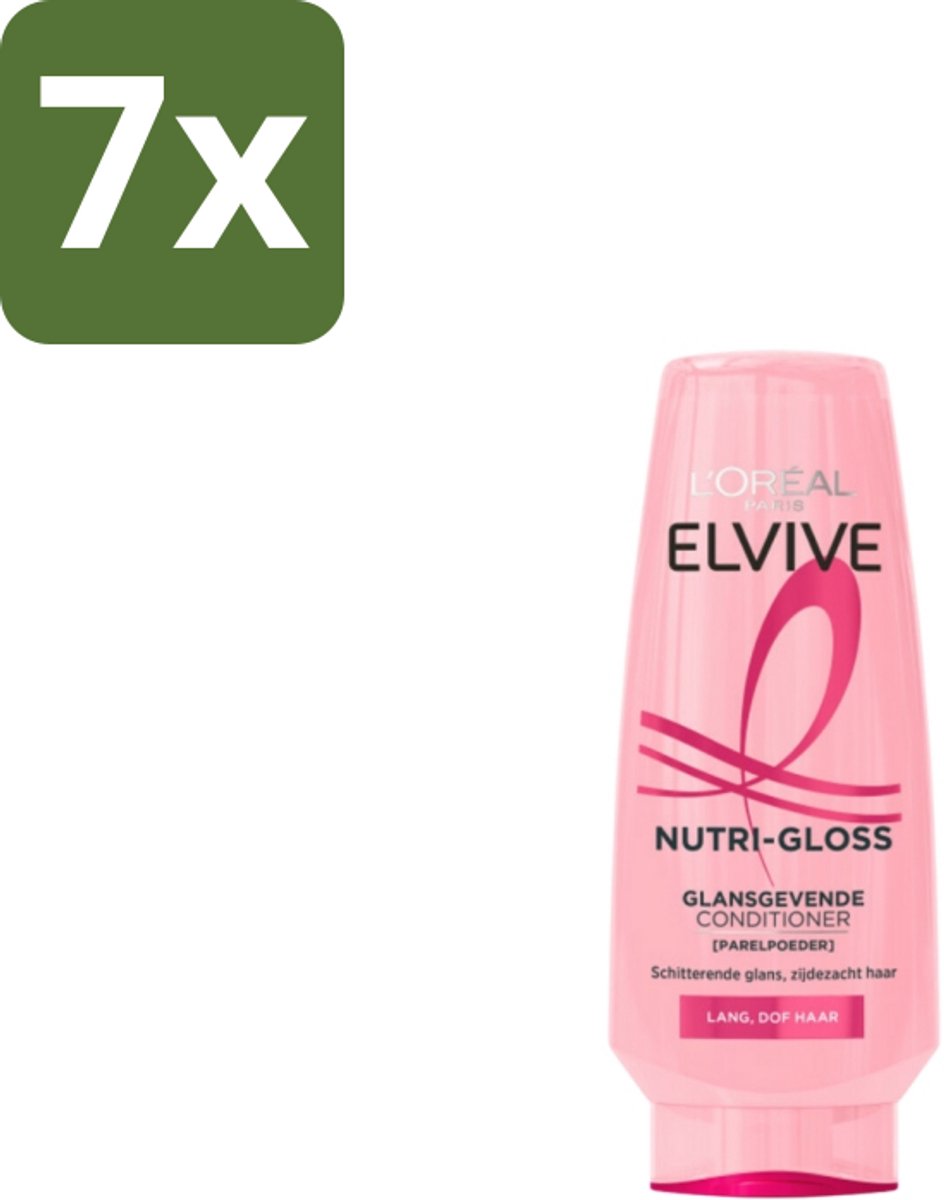 7 x L'Oréal Elvive Nutri Gloss Conditioner 200 ml - Haarkleur - Haarglans - Haartype - Haartekstuur - Haartekstuur