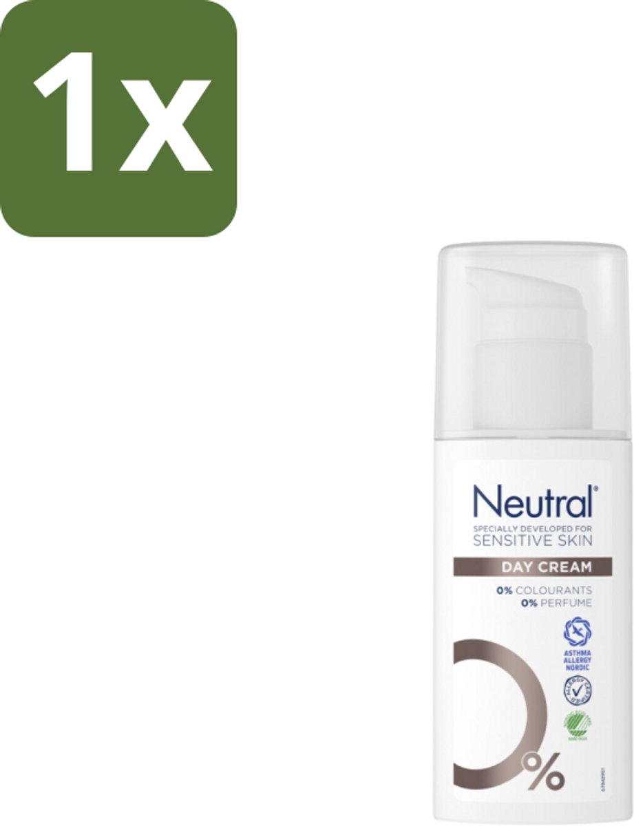 1 x Neutral Face Cream 50 ml - Gevoelige Huid - Dagcrème - Hydratatie - Glycerine - Parfumvrij
