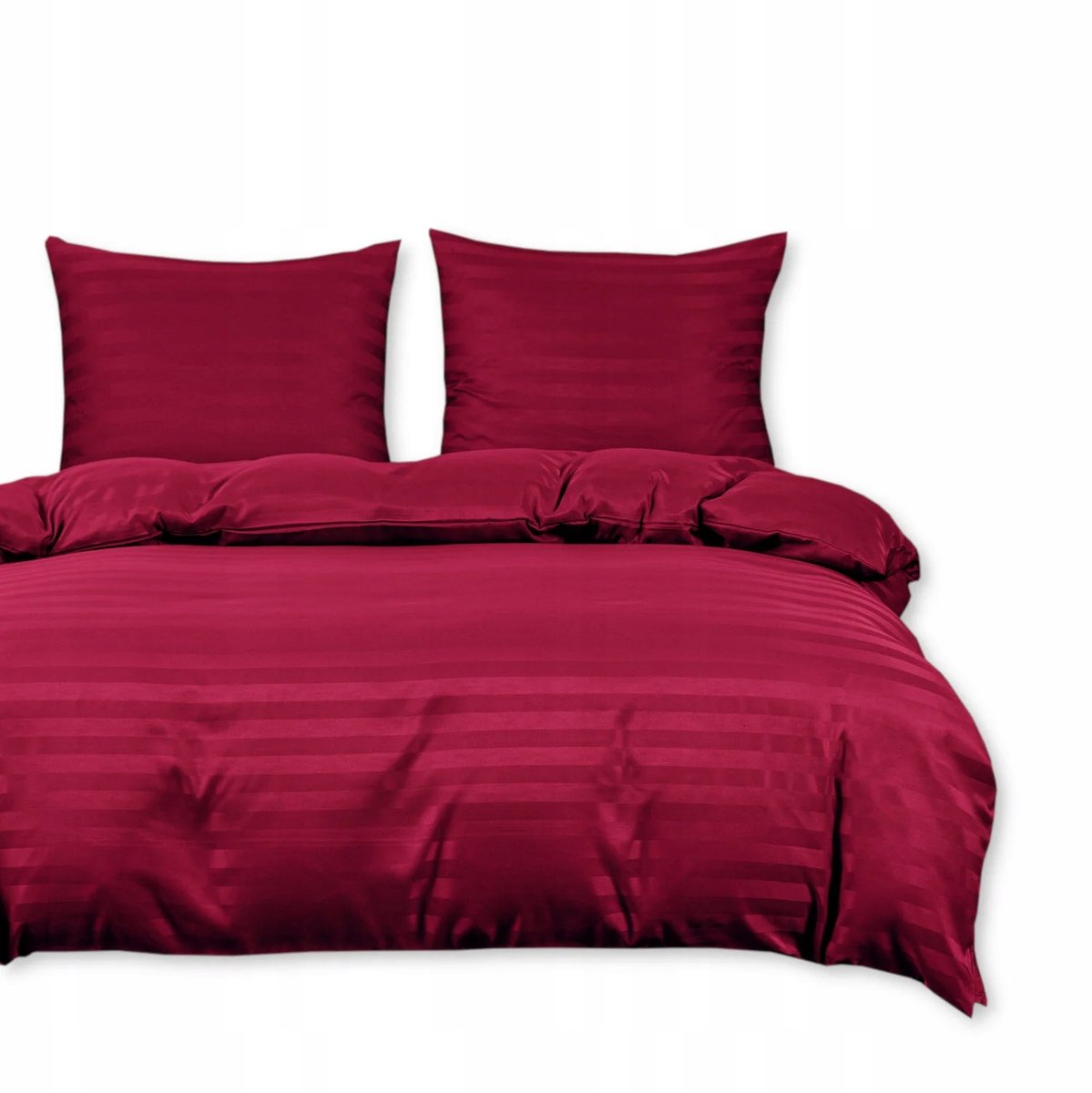 Hotel Linnen Set 160x200 - Rood Gestreept - Zacht Microvezel