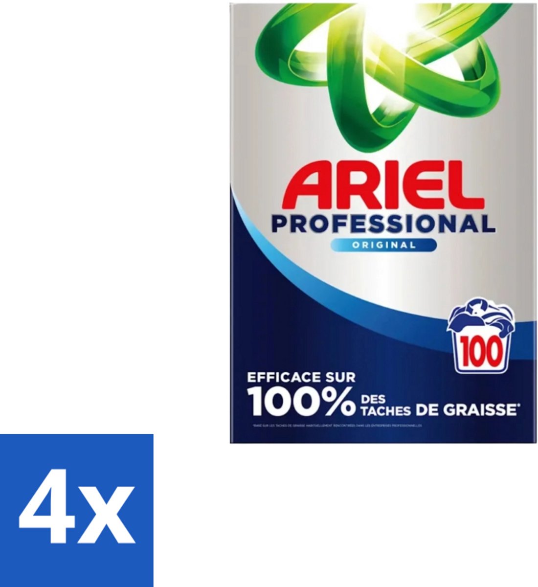 4 x Ariel – Waspoeder – Professional Regular – 100 wasbeurten - 5,5 kg - Waspoeder - Wasmiddel - Reinigingsresultaat - Vlekverwijdering - Professioneel Wassen