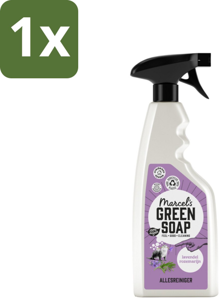 Marcel’s Green Soap – Allesreiniger Spray – Lavendel & Rozemarijn – 500 ml - 1 stuk