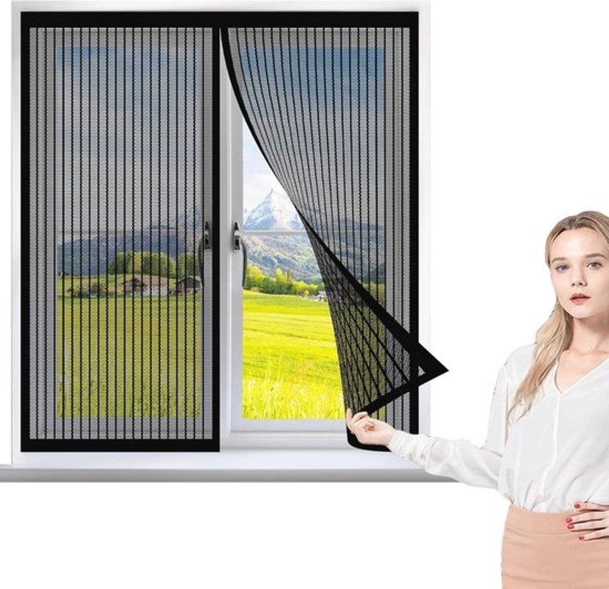 Vliegenhor Klamboe 80 x 125 cm - Duurzaam Anti-muggen Vlieggaas voor Raam en Deur