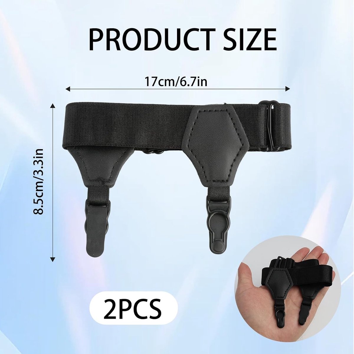 Verstelbare Antislip Kousen met Garters voor Mannen van Hoogwaardige Nylon, Perfect voor Formele Gelegenheden en Zakelijk Gebruik