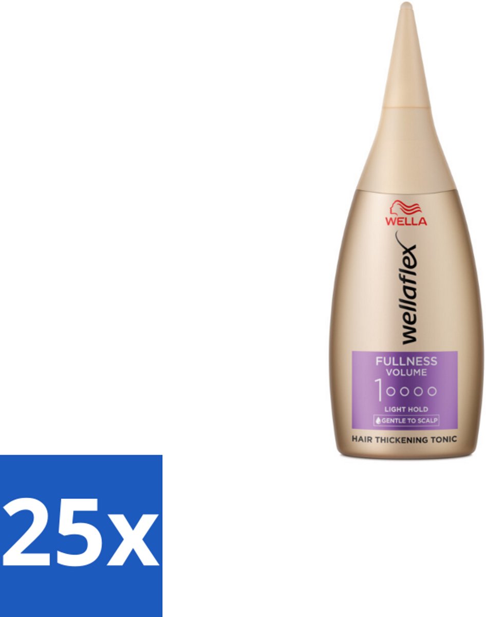 25 x Wella – Flex Fullness Volume – Haar Tonic – 100 ml - Haarverdikker - Volume - Lift - UV Bescherming - Vegan Haarverzorging