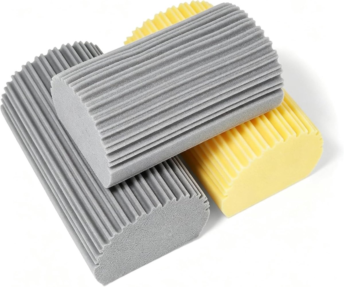 Multifunctionele Reinigingssponzen voor Keuken, Vaatwasser en Ramen - 3 Stuks PVA Duster voor Effectieve Schoonmaak