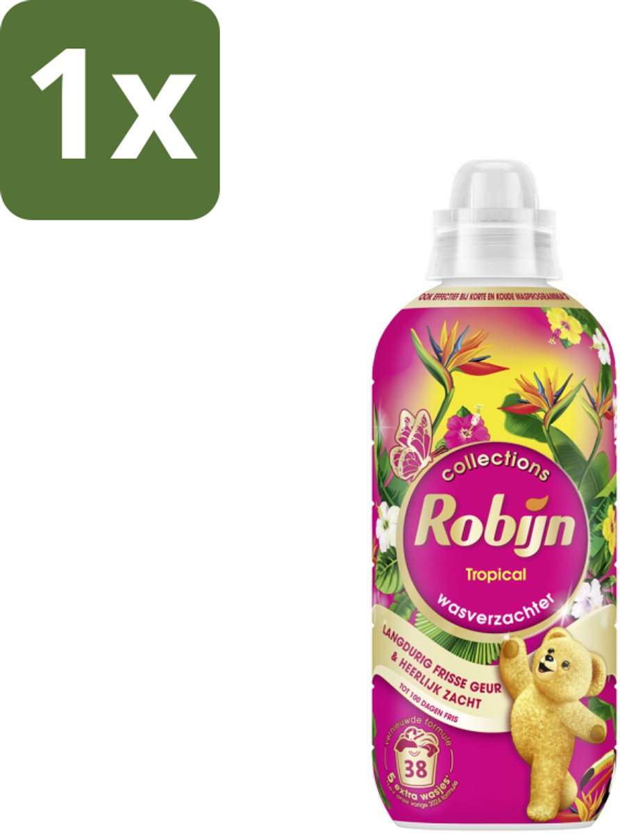 1 x Robijn – Wasverzachter – Tropical – 765 ml - Koffie - Koffiezetapparaat - Koffiezetapparaat