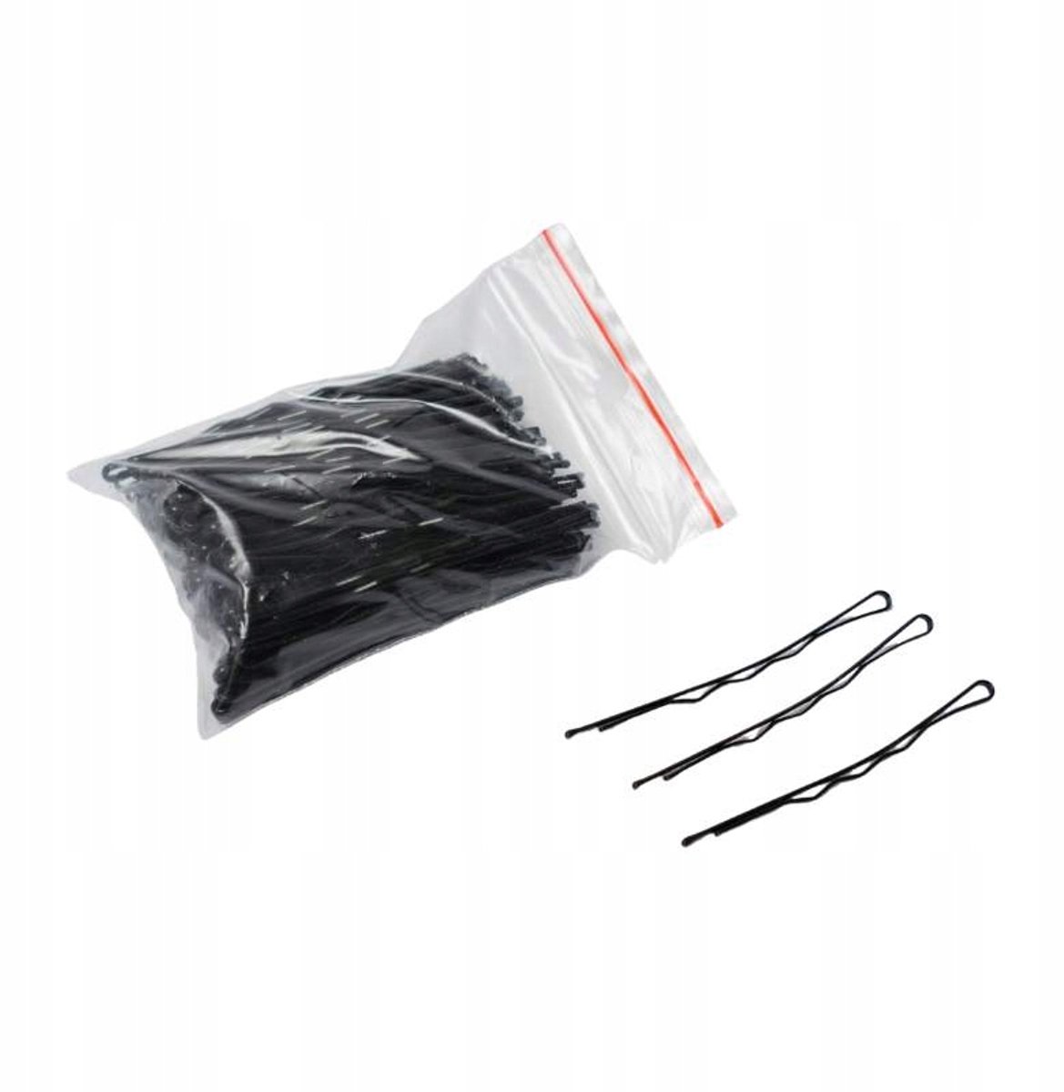 100x Compacte 6cm Karper Haarclips met Bal - Merkloos
