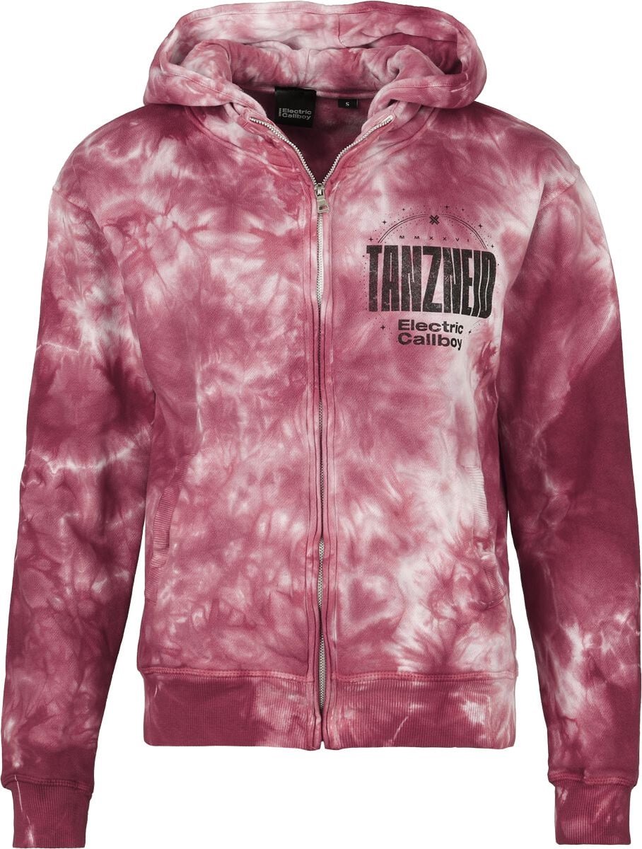 Electric Callboy Galaxy Brain Dames Vest met capuchon - rood/wit - M