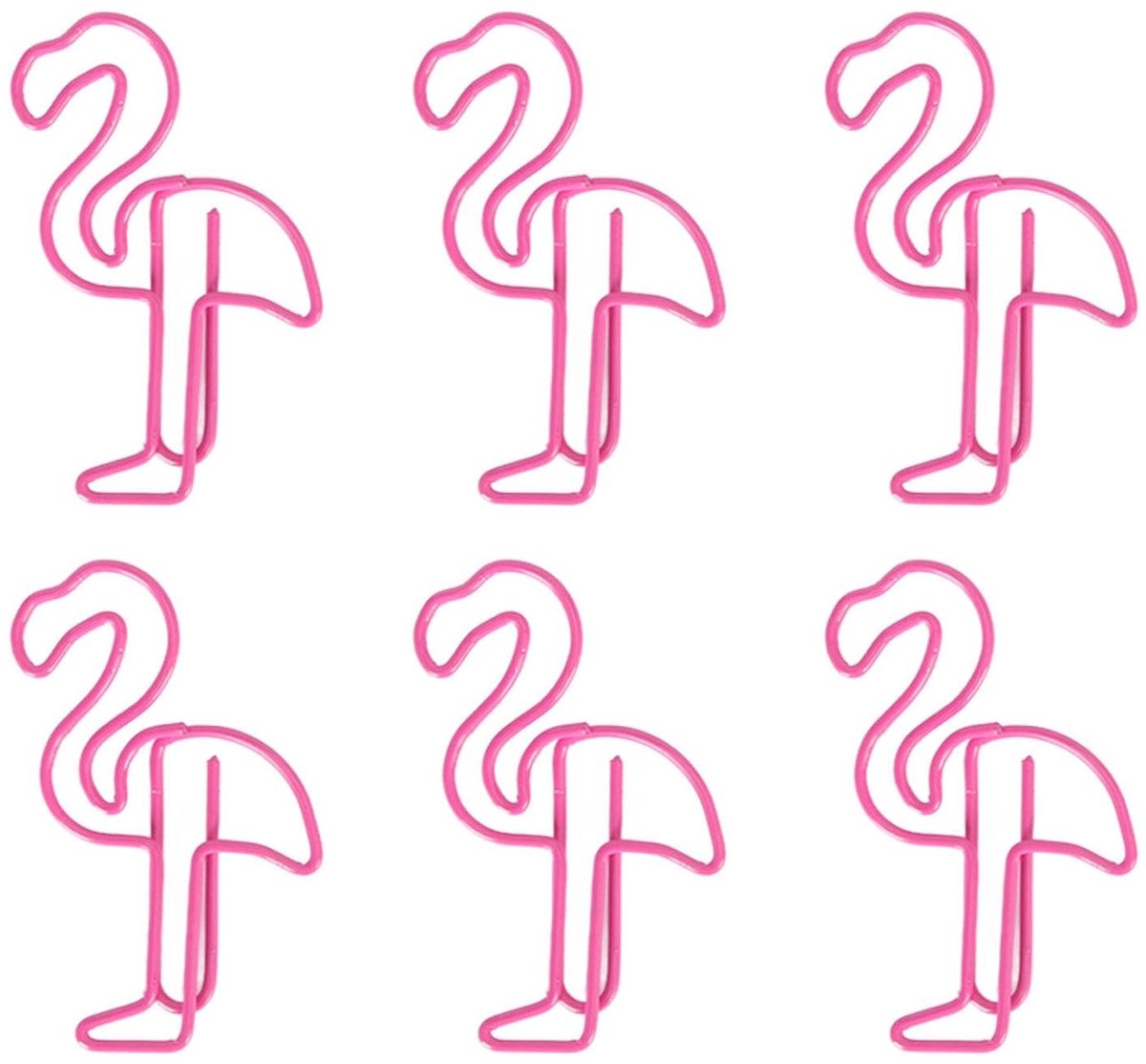 Solidchoice - 100 Stuks Flamingo Vormige Paperclips, Schattige Roze Paperclips voor Documenten