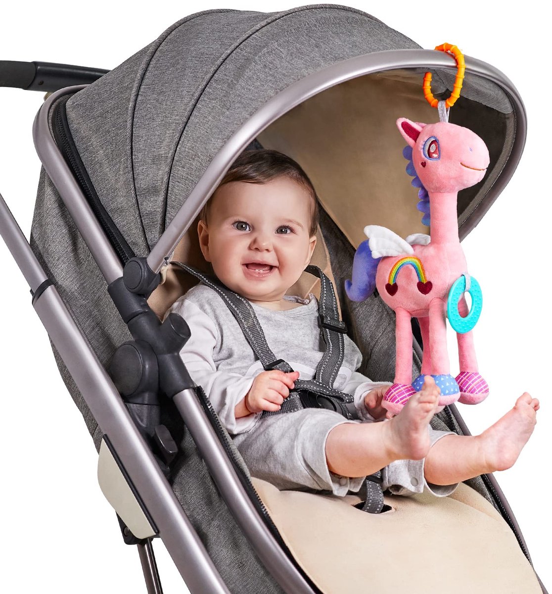 Elzusha - Baby Activiteit Speelgoed en Hangende Rammelaar voor 0-12 Maanden
