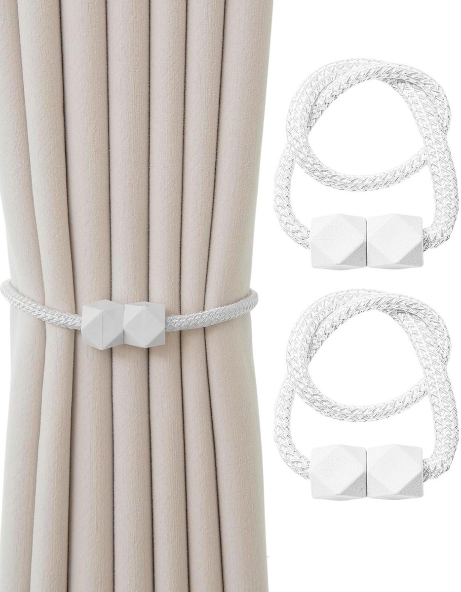 Elzusha - Set van 2 Magnetische Gordijnclips voor Decoratie