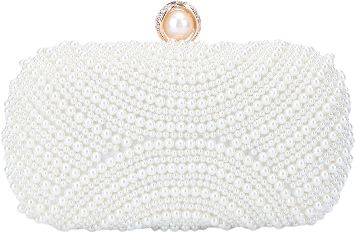 Elzusha - Parels Clutch Tas voor Avond en Bruiloft
