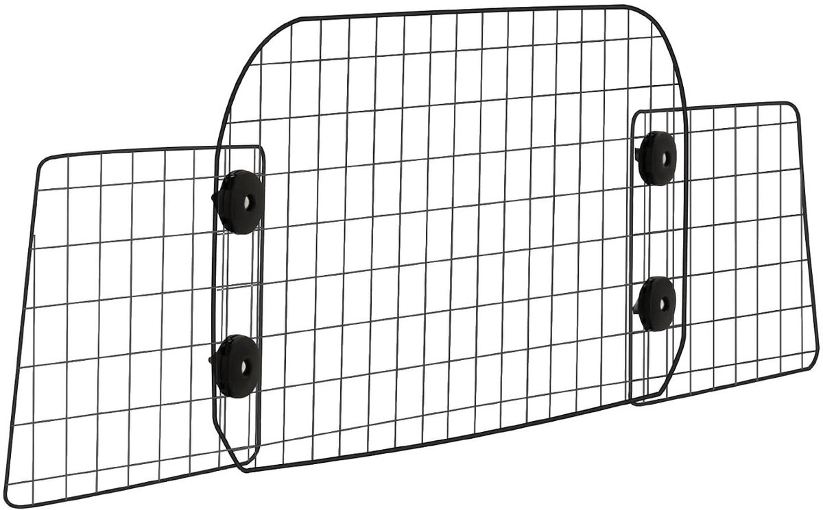 Huisdierhek Auto - Hondenhekje Verstelbaar - Veilig Reizen - Tool-vrije Installatie - 97-168 cm - Zwart