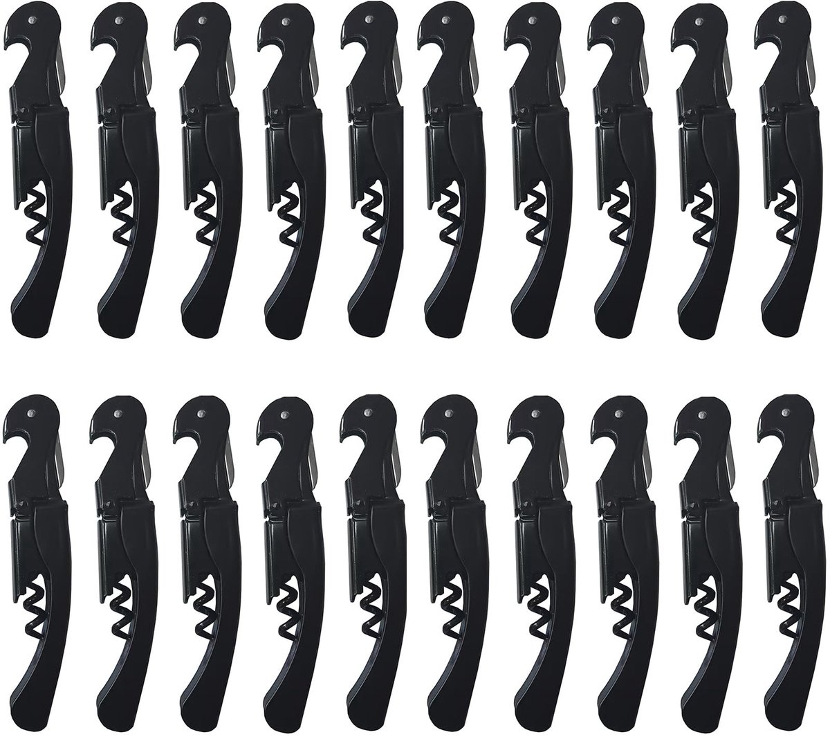 Solidchoice - Heavy Duty Wijnopener met Dubbele Scharnier 20 Stuks