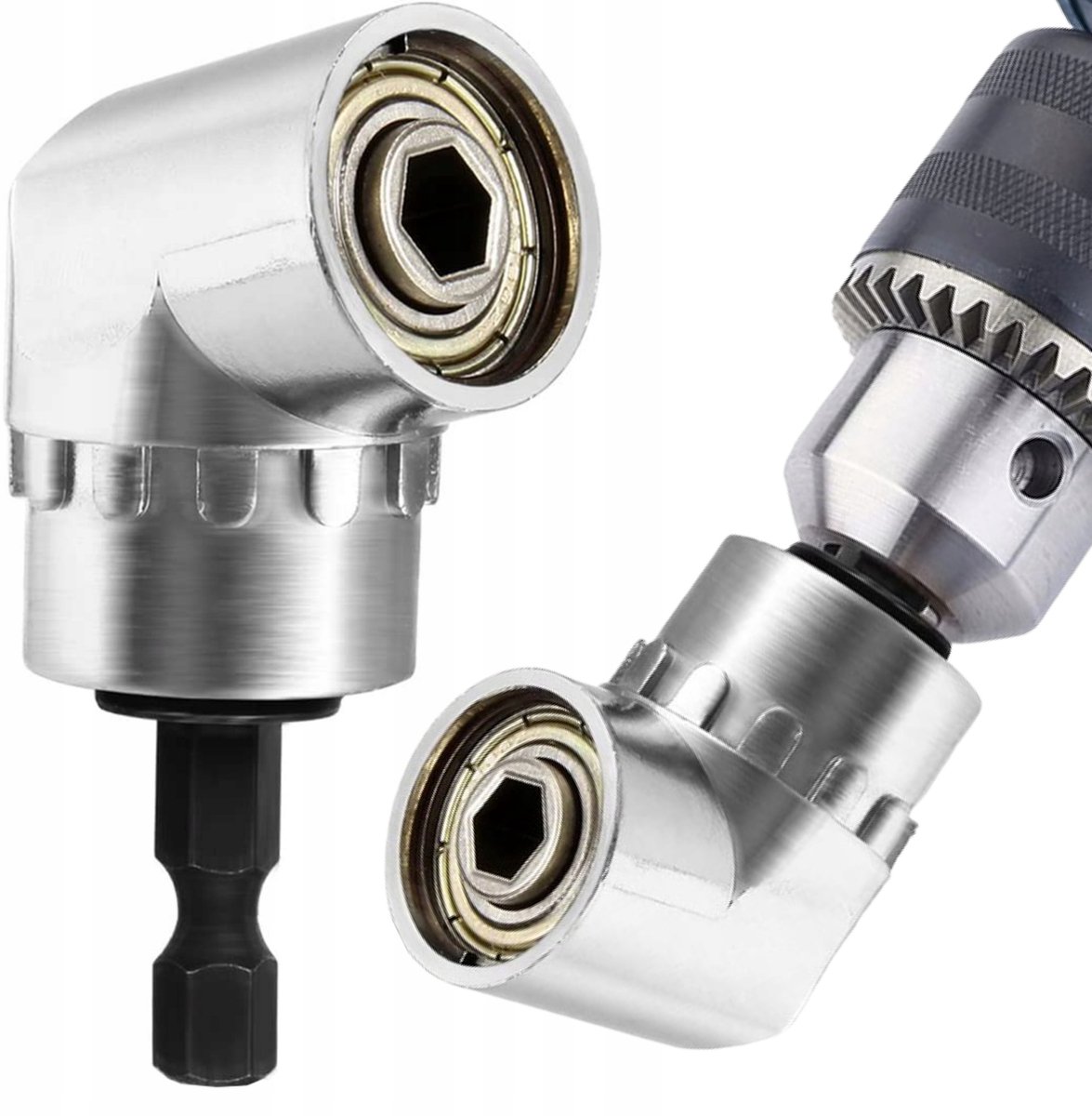 Haakse Adapter voor Schroefmachine - 1/4" HEX Bithouder